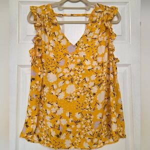 Philosophy Ruffled Sleeveless Blouse